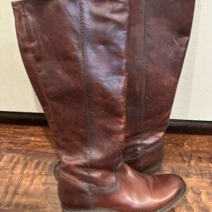 Frye Brown Leather Knee-High Boots